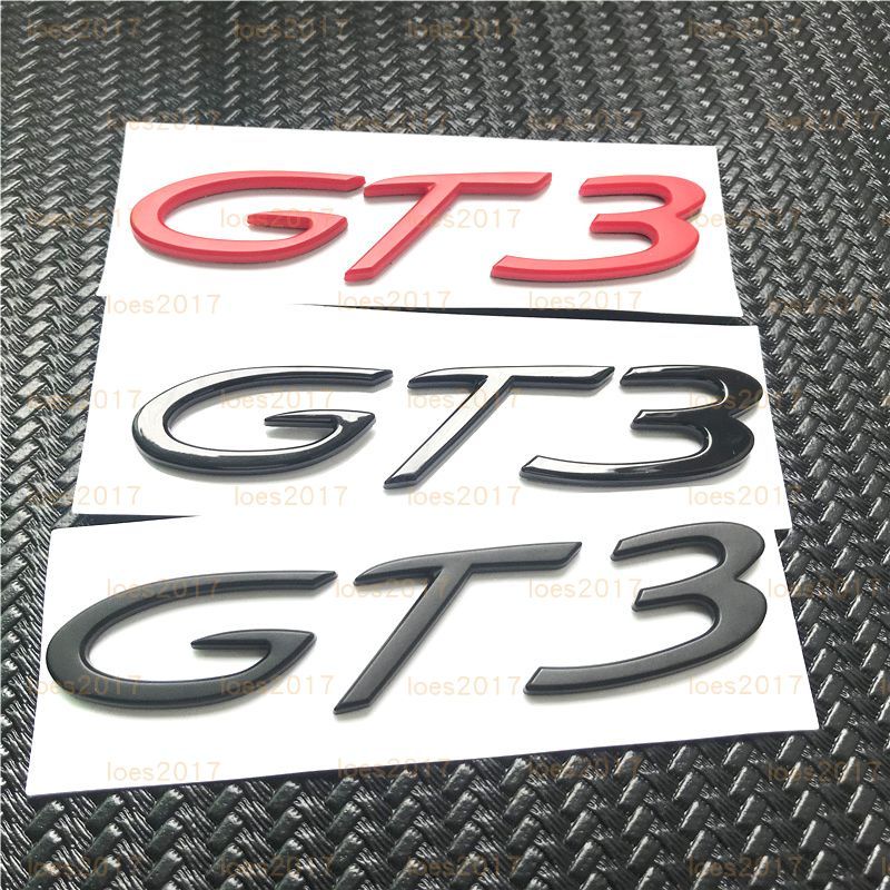 Porsche 保時捷 GT3 911 Carrera GT4 TURBO S 4 黑色 字標 字母 字母標 車標 後標