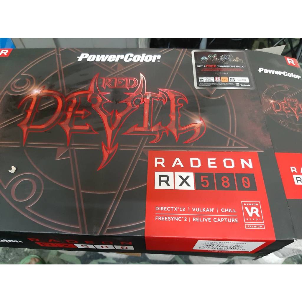 PowerColor Radeon RX580 8GB 顯示卡~--二手8成新