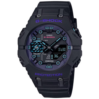 CASIO 卡西歐 G-SHOCK 200防水 科幻宇宙雙顯腕錶 46mm / GA-B001CBR-1A