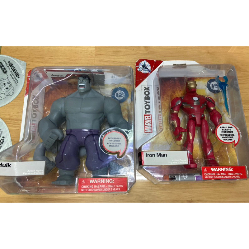 Disney Toybox 5吋 盒損 漫威鋼鐵人IronMan 浩克Hulk