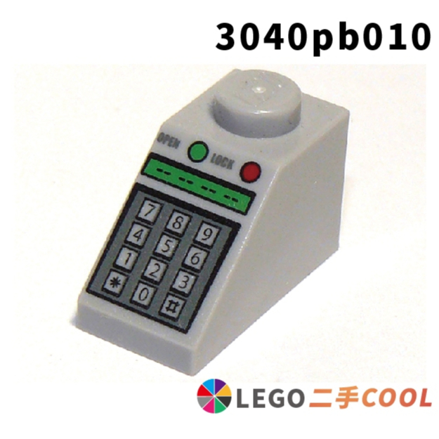 【COOLPON】正版樂高 LEGO【二手】Slope 45 2x1 3040 收銀機 印刷 提款機 3040pb010