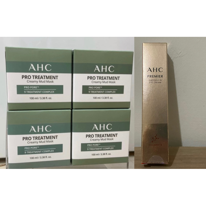 《現貨👍省錢的正貨》AHC濟州島毛孔火山毛孔淨化泥膜100ml/奇蹟膠原抗皺全臉眼霜40ml