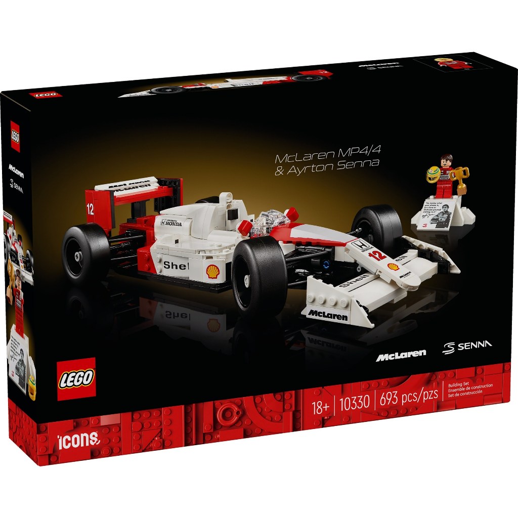 LEGO 10330 麥拉倫 MP4/4＆艾爾頓·冼拿《熊樂家 高雄樂高專賣》McLaren MP4/4 Icons