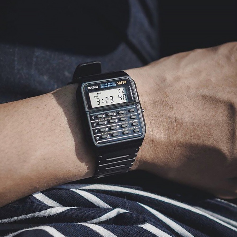 【WANgT】CASIO 卡西歐 CA-53W-1Z 兩地時間 計算器 回到未來 經典復古 手錶 34.4mm