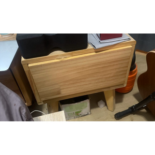 簡約松木拼接床邊櫃（兩個）矮櫃