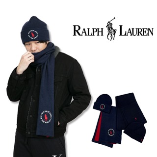 Ralph Lauren 毛帽圍巾組 保暖圍巾 刺繡logo polo 針織 配件組合 #9722