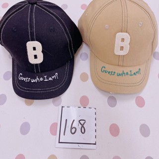 168 5196 ins韓版刺繡字母貼布棒球帽 黑 卡其 (48-52cm)
