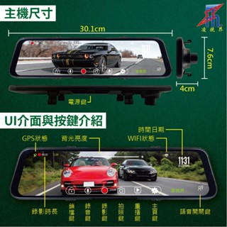 【連發車用影音】凌視界 ​FH-5000A-2K 前後雙錄行車記錄器-GPS測速提醒