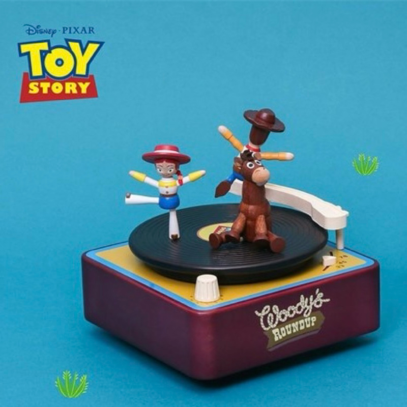 Disney迪士尼 玩具總動員 胡迪留聲機 多旋轉音樂盒