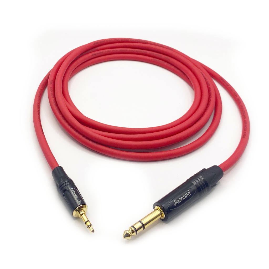 免運 TRS-RCA  紅色 多色可選 台製 含發票 麥克風線 XLR 非平衡線 MIC 麥線 監聽線 音樂線材