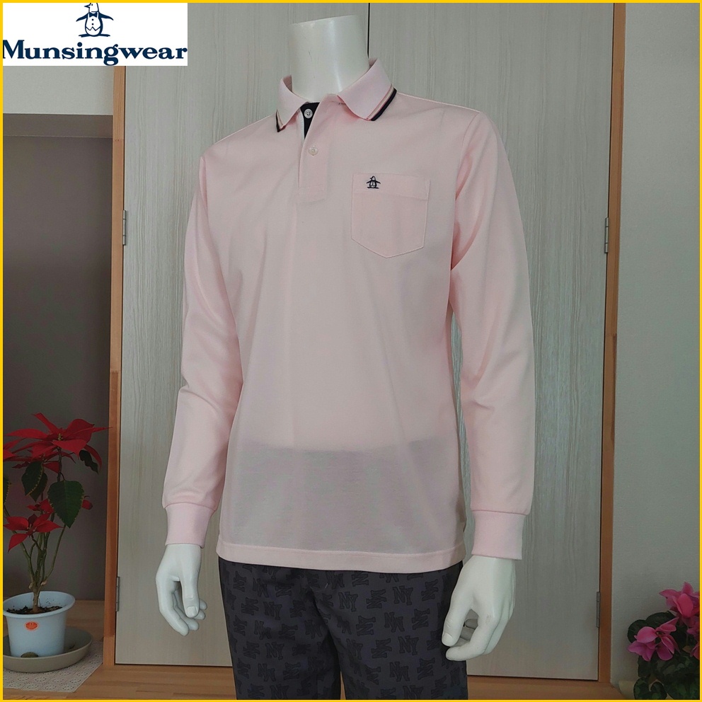 🇯🇵日本二手衣✈️企鵝 長袖POLO衫 美品 男 L号 Munsingwear 企鵝牌 長袖POLO 企鵝 N013M