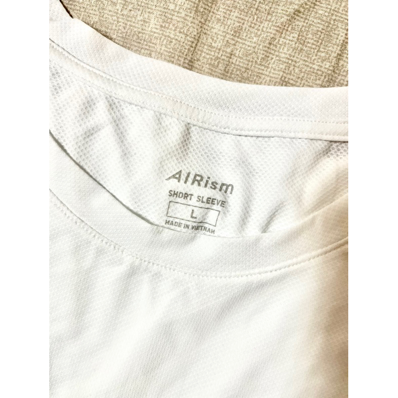 UNIQLO-男性AIRism網眼圓領短T恤