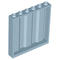 &lt;樂高人偶小舖&gt;正版LEGO 零件 panel 1x6x5 沙藍 貨櫃壁板 23405