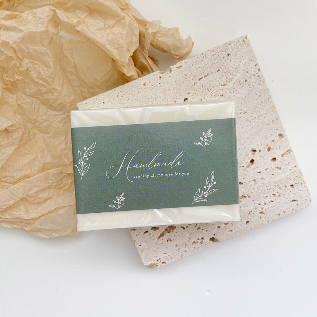 KS手作包裝－新款皂條 包裝 萬用 客製 婚禮 手工皂 DIY 乾燥花 烘焙 食品 禮盒 蠟燭貼紙