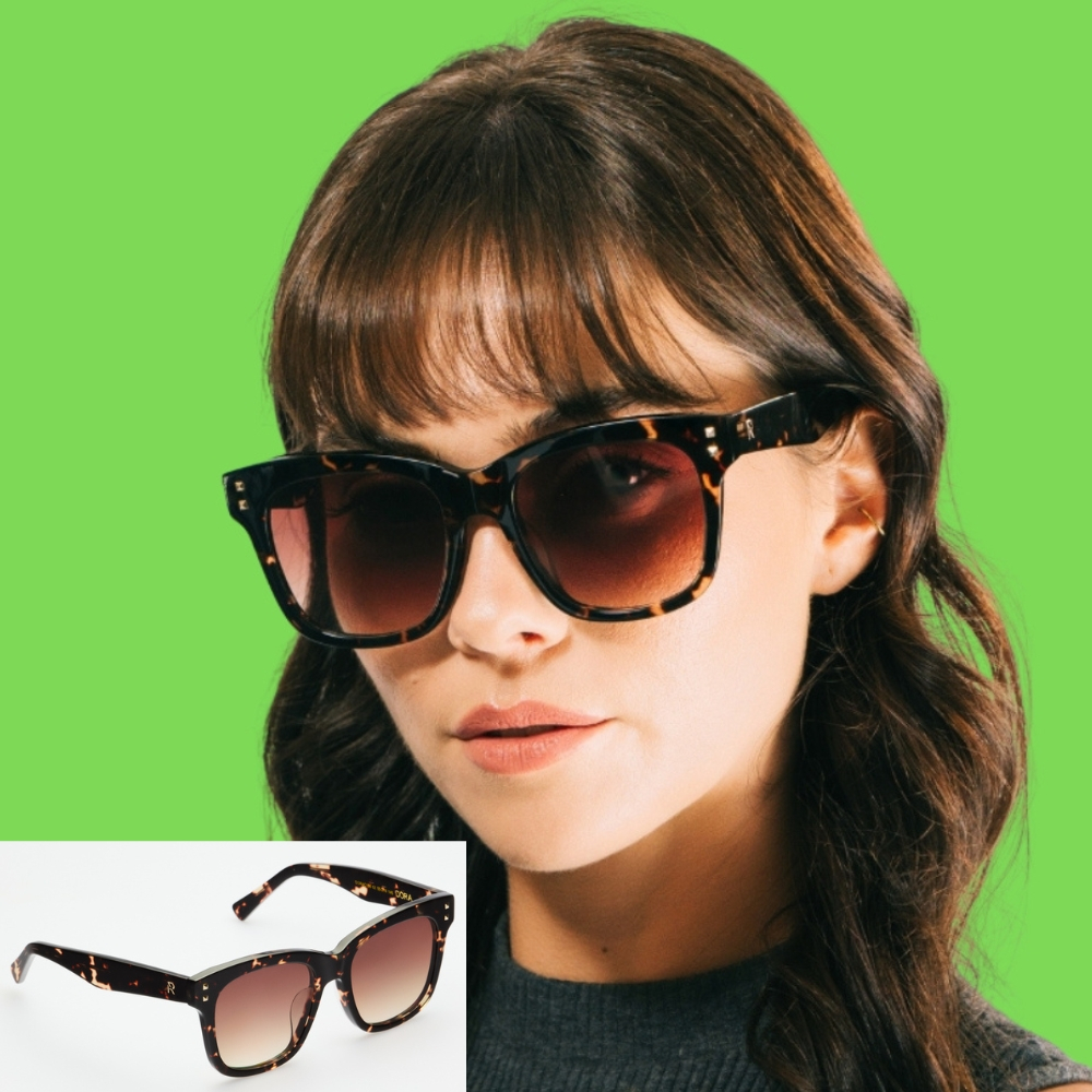 【ROSIE ALLAN】DORA 茶琥珀 手工板材太陽眼鏡