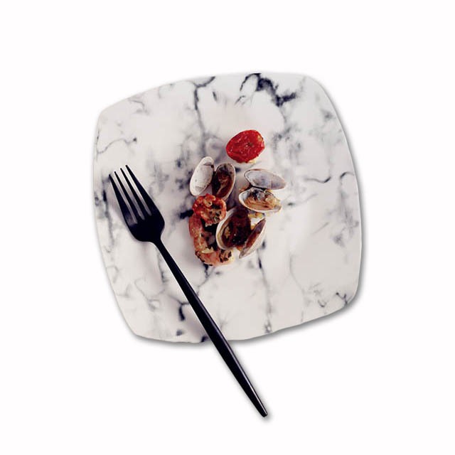 大理石紋系列餐具 正方盤 西餐盤 Z080-G