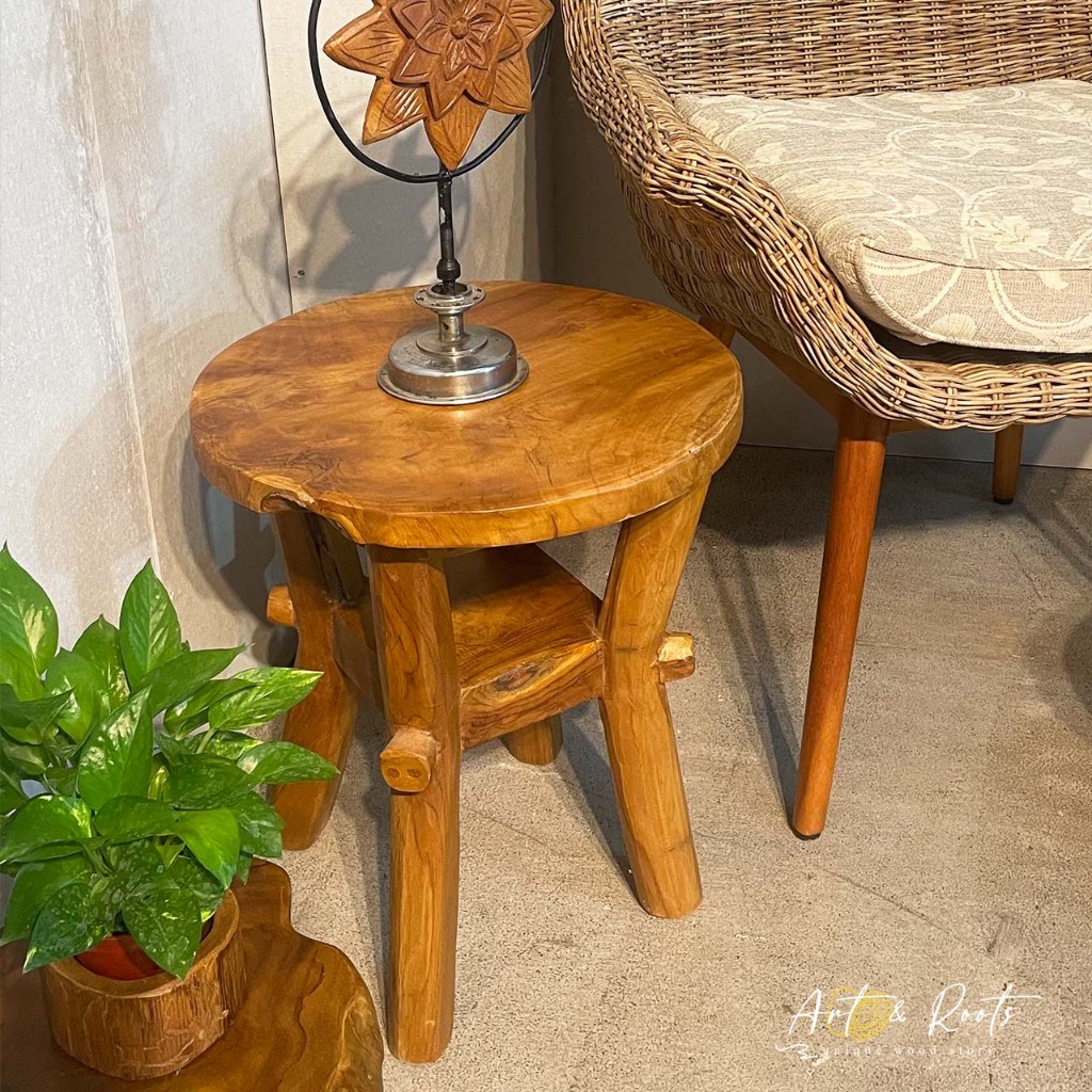 🌳老柚木🌳椅凳🪑滿意休閒圓凳