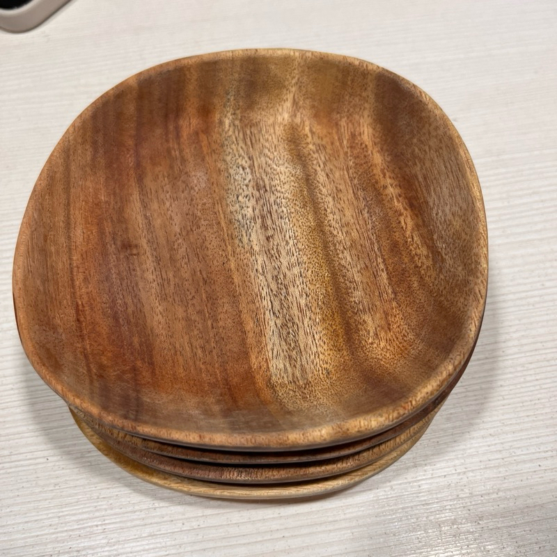 品木屋 點心盤 小圓方盤 餐具 品味生活大師 木質餐盤 餐具 原木木盤 實木木盤 木碟 木碗  5入一組