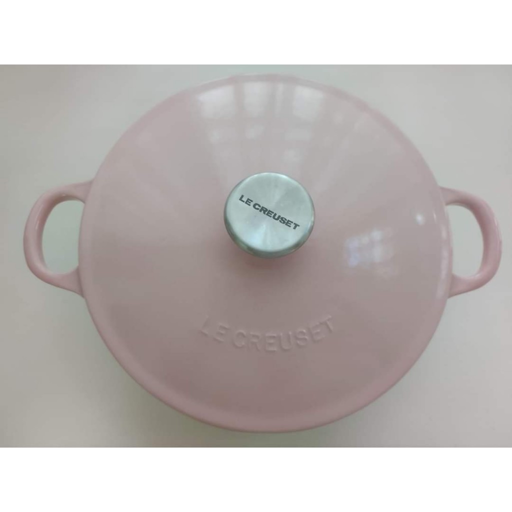 LE CREUSET 雪紡粉媽咪鍋  22cm