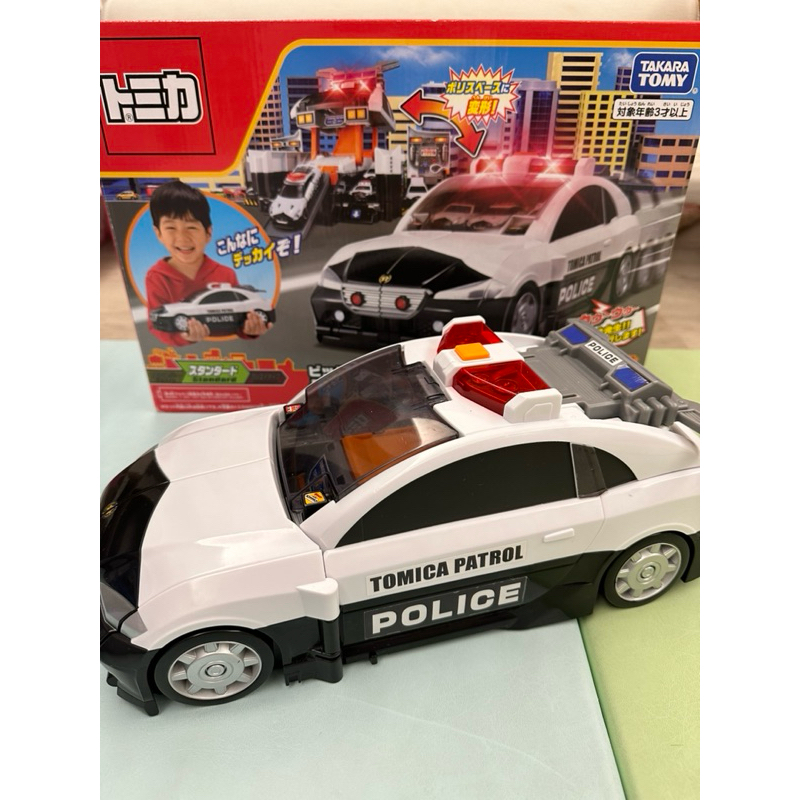 【TOMICA】日本 多美小汽車 交通世界 巨大變形警察基地  聲光警車