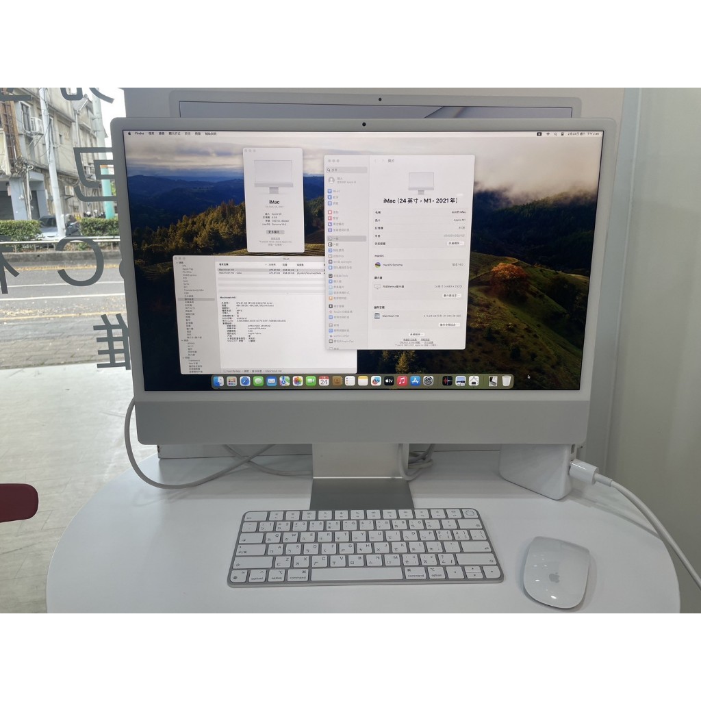 【艾爾巴二手】iMac M1 8C8G/8G/512G 2021年 A2438 24吋 銀色#二手電腦#屏東店0Q6W2