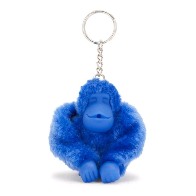 專櫃正貨 快速出貨 Kipling 深邃亮藍色小猴子吊飾-MONKEYCLIP 絨毛猴子 大猩猩 包包掛件 裝飾 吸手指
