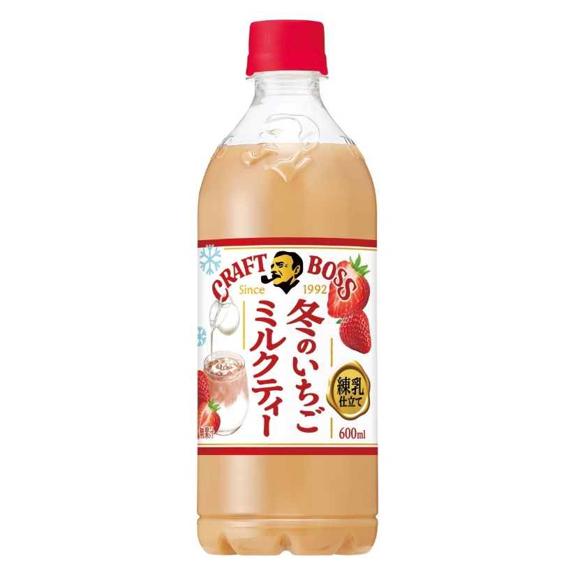 #悠西將# 日本 三得利 SUNTORY CRAFT BOSS 草莓奶茶 草莓風味奶茶 草莓煉乳 煉乳奶茶