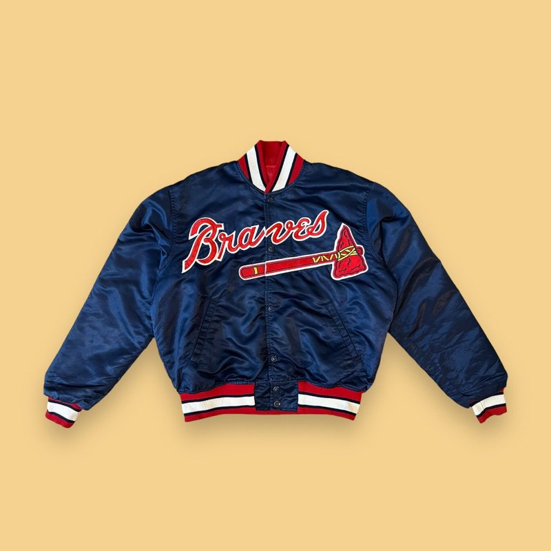 JCI：Vintage 90s Starter 出品 MLB 亞特蘭大 勇士隊 棒球外套 古著 / 南岸嘻哈