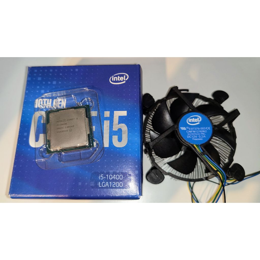 intel i5 10400 cpu 處理器 中央處理器 第十代 1200腳位 有內顯 (保固內 附原廠散熱風扇+盒子)