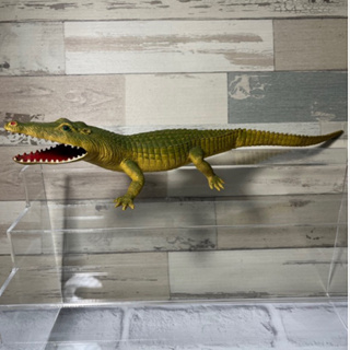 35cm 早期鱷魚公仔 鱷魚模型 玩具 擬真動物