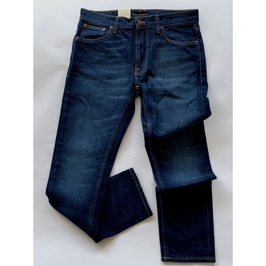 Nudie Jeans Lean Dean Blue Thunder 深藍 刷色 丹寧 牛仔褲 W31 L30