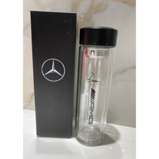 賓士精品Mercedes Benz 原廠雙層隨身玻璃瓶隨手杯