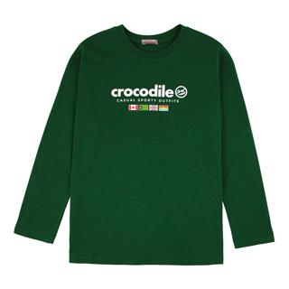 Crocodile Junior 『小鱷魚童裝』U64407 LOGO印圖T恤 Ggo(G購)
