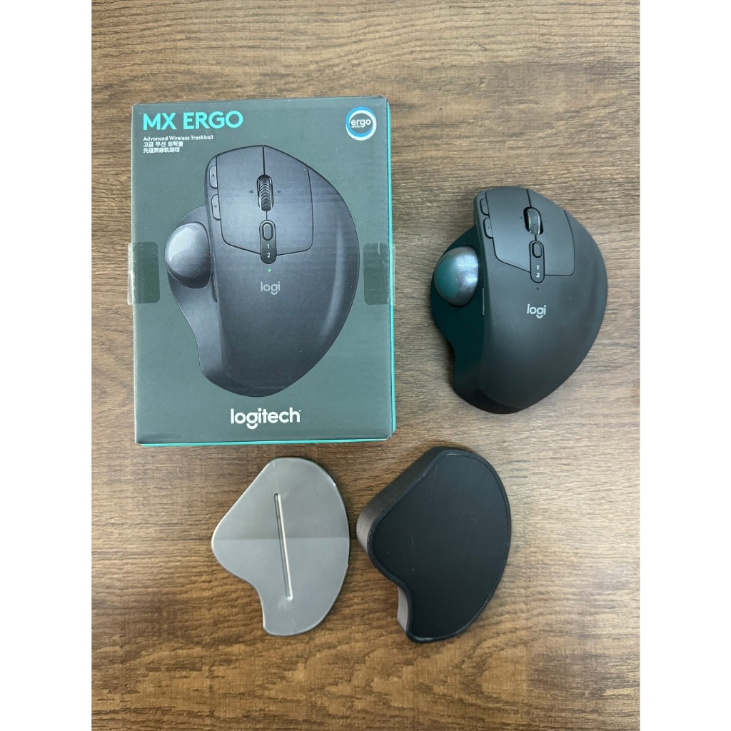 我最便宜-二手良品-羅技 MX Ergo 無線軌跡球 含3D列印底座 保固內 Logitech