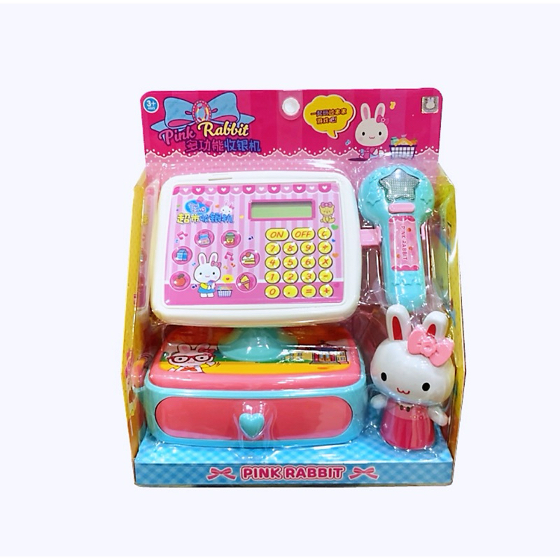 🔥現貨‼️ PINK RABBIT 一言粉紅兔 多功能收銀機 收銀機玩具