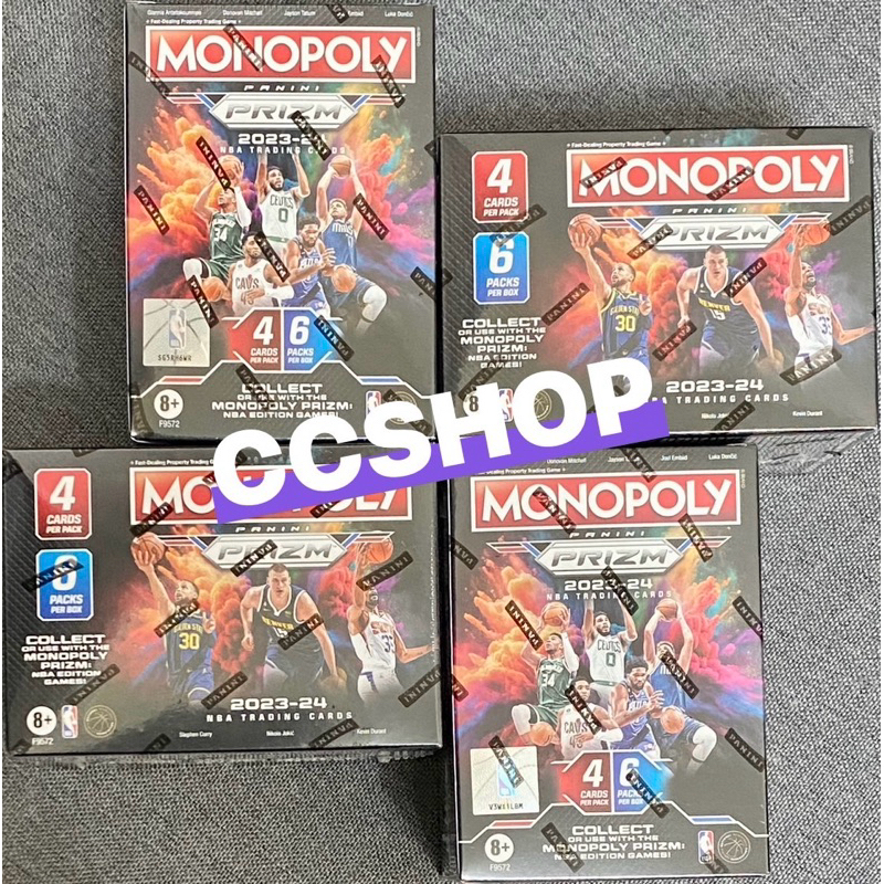 【CCSHOP】大富翁現貨23-24 Prizm Monopoly Blaster NBA手雷卡盒拆Wembanyama