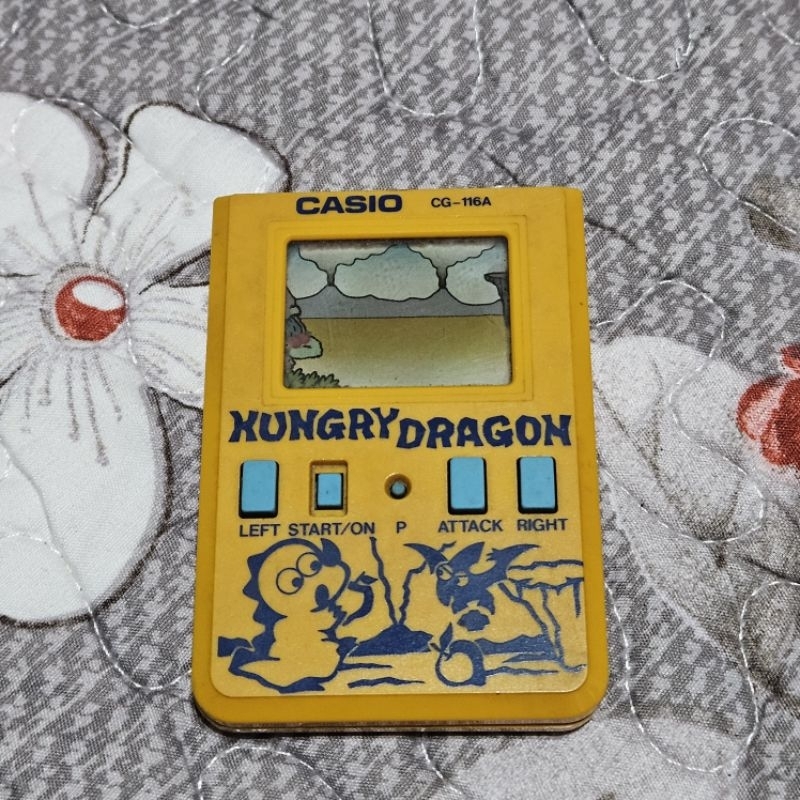 CASIO 卡西歐 Hungry Dragon 掌上型電子遊戲機（1987年、CG-116A) GAME BOY