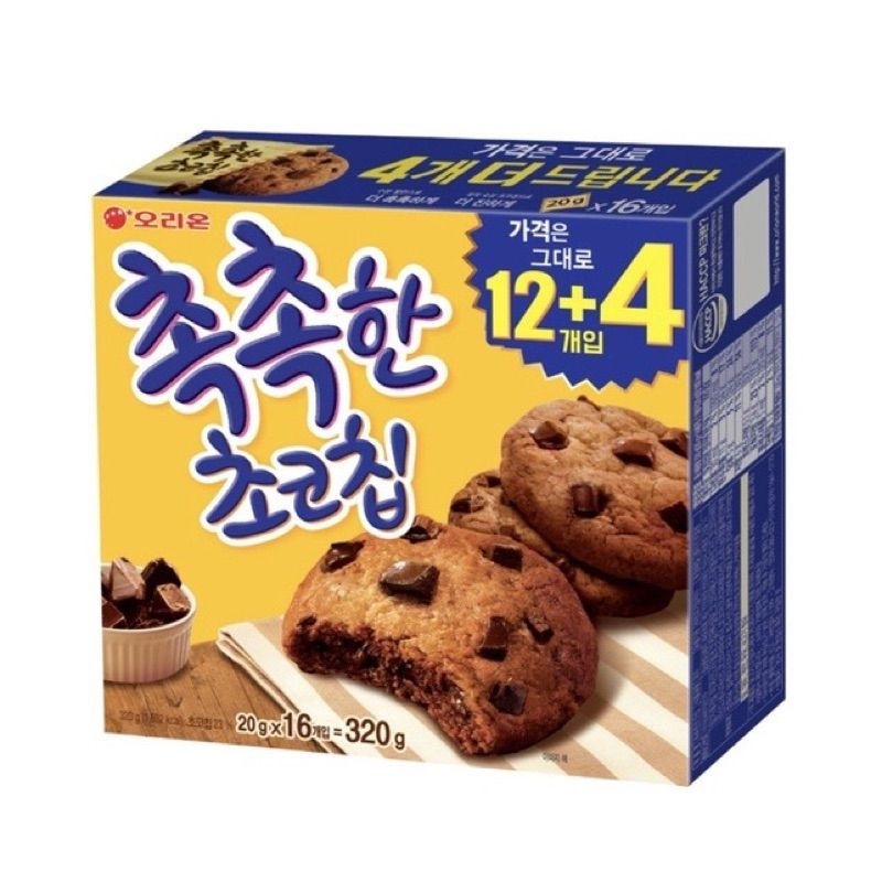 🔺️現貨🔺️韓國零食 Orion 好麗友 Soft Choco Chip Cookie 巧克力豆軟餅乾 320g 巧克力