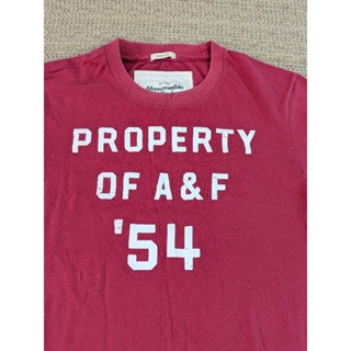 Abercrombie & Fitch AF 暗紅色短袖T-shirt S號