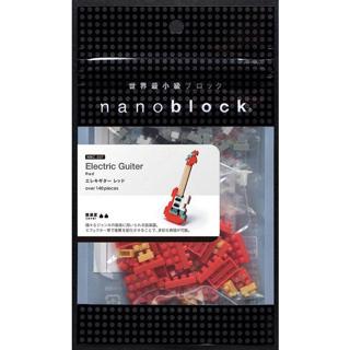 [玩樂高手附發票] 河田積木 nanoblock 積木 NBC-037 紅色電吉他 絕版