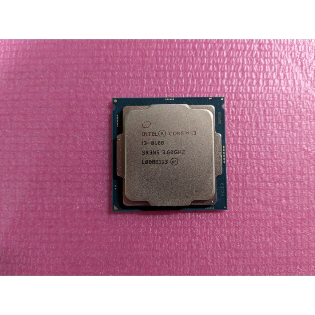 Intel Core i3-8100 LGA 1151 3.6Ghz CPU 8代 處理器 無風扇 二手