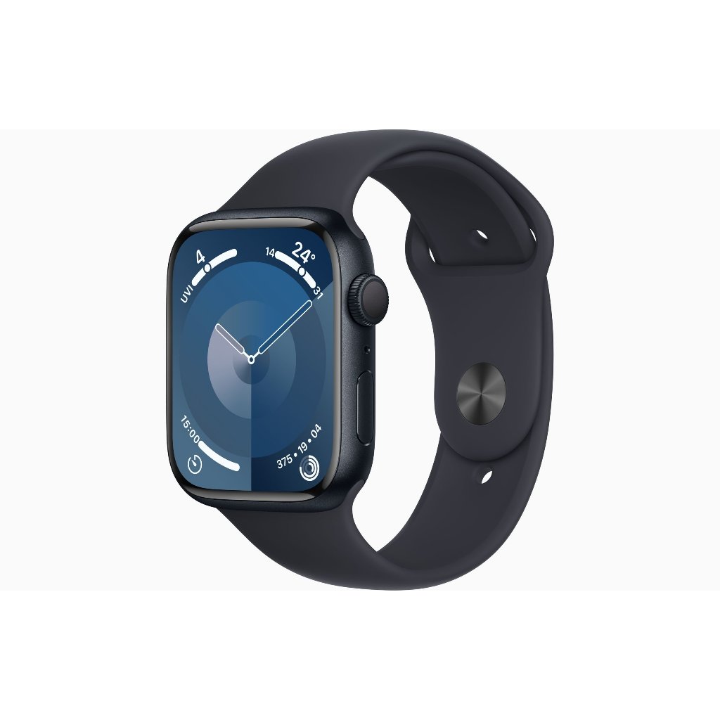 全新未開封 apple watch s9 GPS 41mm午夜色鋁金屬錶殼配午夜色運動表帶 原廠公司貨 尾牙抽中用不到
