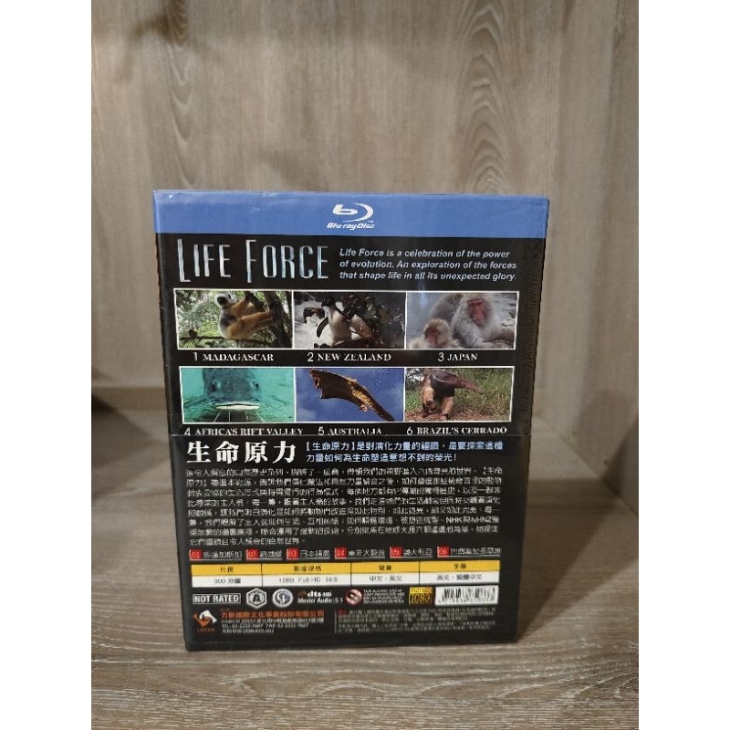 國家地理頻道藍光DVD-生命原力（全新未拆封）