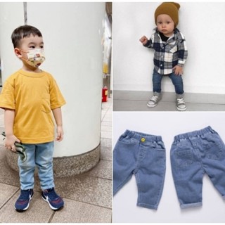 **Abu kids**【KZ231102】現貨～epk經典寶寶水洗牛仔褲寶寶長褲 9M~100cm
