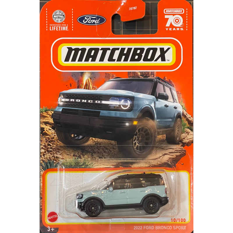 美泰matchbox火柴盒 福特 2022 FORD BRONCO SPORT 運動休旅車