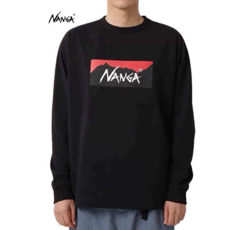 日本代購🇯🇵NANGA TEE 字母LOGO款 長袖T恤 戶外 登山 日單 品牌 潮流 正品 長袖上衣