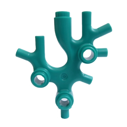 &lt;樂高人偶小舖&gt;正版LEGO 植物C8 海藻 珊瑚 深藍綠色 裝飾 深海植物 49577