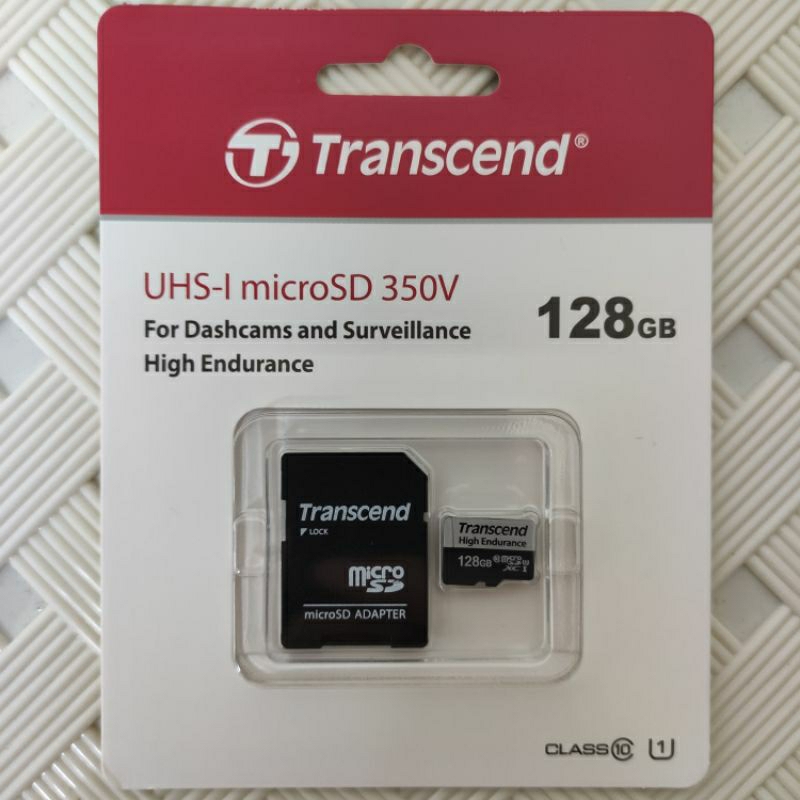 公司貨 Transcend 創見 128GB  UHS-I microSD 350V 高耐用 TS128GUSD350V