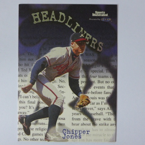 ~Chipper Jones/奇伯·瓊斯~MLB名人堂 1999年FLEER.MLB棒球特殊卡