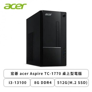 小逸3C電腦專賣全省~宏碁 acer Aspire TC-1770 桌上型電腦 i3-13100